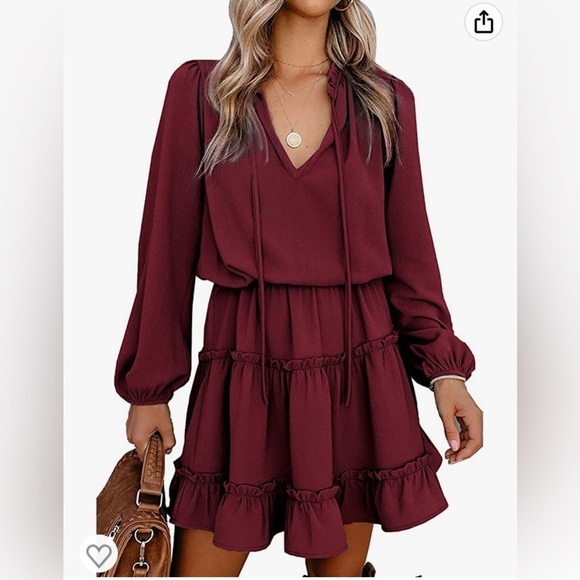 BTFBM dress Amazon size medium wine red - Picture 1 of 6
